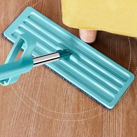 Швабра с отжимом с плоской насадкой микрофибра 11*35см телескопическая ручка MXS-001/JC-18042 (40)