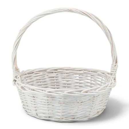 Корзина плетеная 35*35*13*36см ива белый (20)
