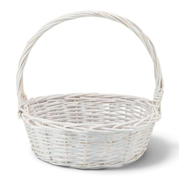 Корзина плетеная 35*35*13*36см ива белый (20)