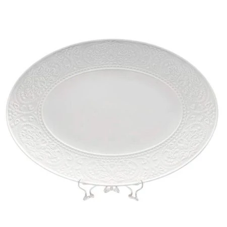 Блюдо 35,5*25,5см фарфор АЖУР КЛАССИК овальное (24)