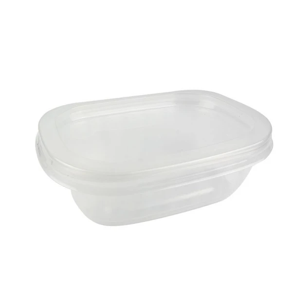 Контейнер одноразовый 125мл полистирол прямоугольный прозр. с крышкой 108*82 (1500/20)