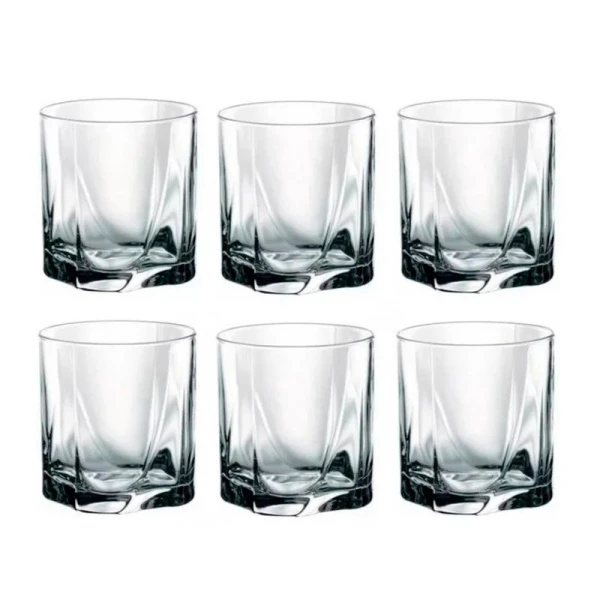 Стаканы для виски набор 6шт 372мл стекло ЛУНА низкие (8)