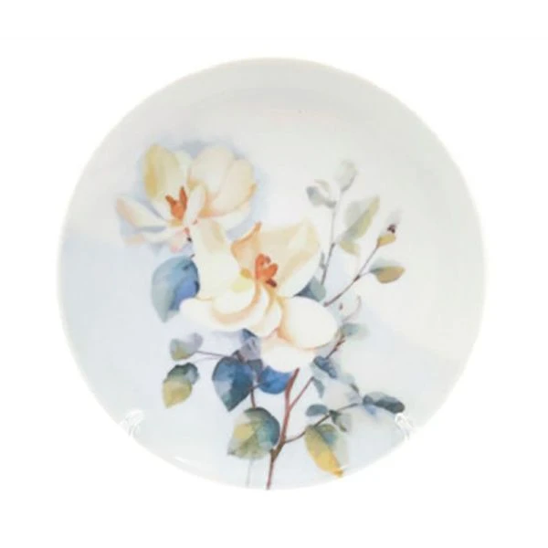 Тарелка мелкая 20см фарфор БЕЛЫЙ ШИПОВНИК Универсал (20)