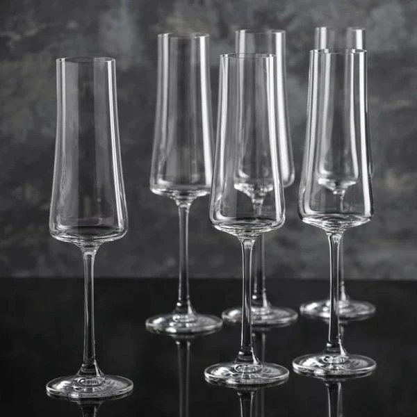 Бокалы для шампанского 6шт 210мл стекло ЭКСТРА (6/8)