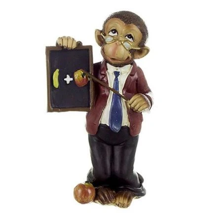 Фигурка ОБЕЗЬЯНКА УЧИТЕЛЬ полистоун 13см (72)