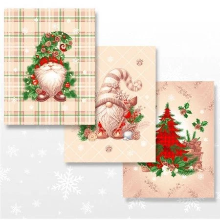 Полотенце кухонное рогожка 45*60см Гномы