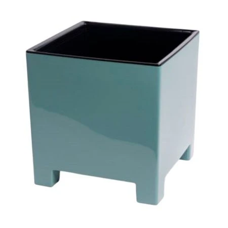 Горшок цветочный 2,1л 14см пластик НАРД с вкладкой тиффани (8)