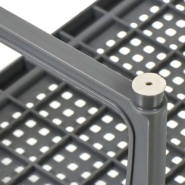 Подставка 30*19,5*17см пластик ЛОФТ серая на пластиковых ножках (16)