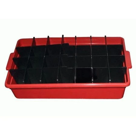 Ящик для рассады пластик с перегородками 28 ячеек 38*23,5*8,5см (15)