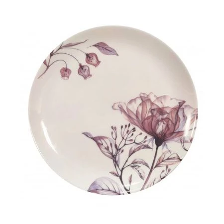 Тарелка мелкая 20,5см стеклокерамика БЭЛЬ десертная V9155 (24)