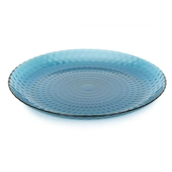 Тарелка мелкая 25см стекло ИДИЛЛИЯ ЛОНДОН ТОПАЗ обеденная (24)