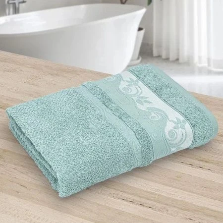 Полотенце махровое 70*130см Клэр мятное 420гр м7795_34 L