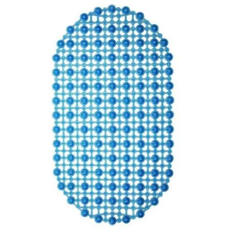 Коврик противоскользящий 36*65см ПВХ КОМФОРТ синий (20)