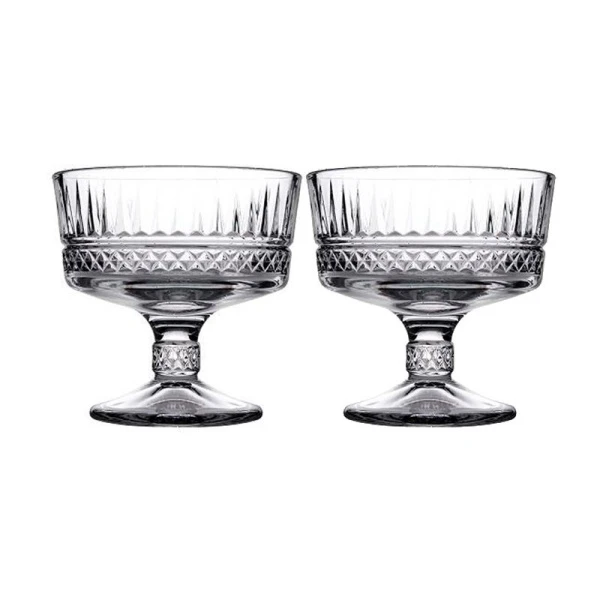 Креманки набор 2шт 250мл д100мм h98мм стекло ЭЛИЗИЯ (12)