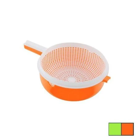 Дуршлаг 22,5см пластик с ручкой двойной (9)