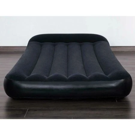 Матрас надувной одноместный флок ПВХ Twin 188*99*30см со встр.насосом, до 150кг 67556 (3/4)