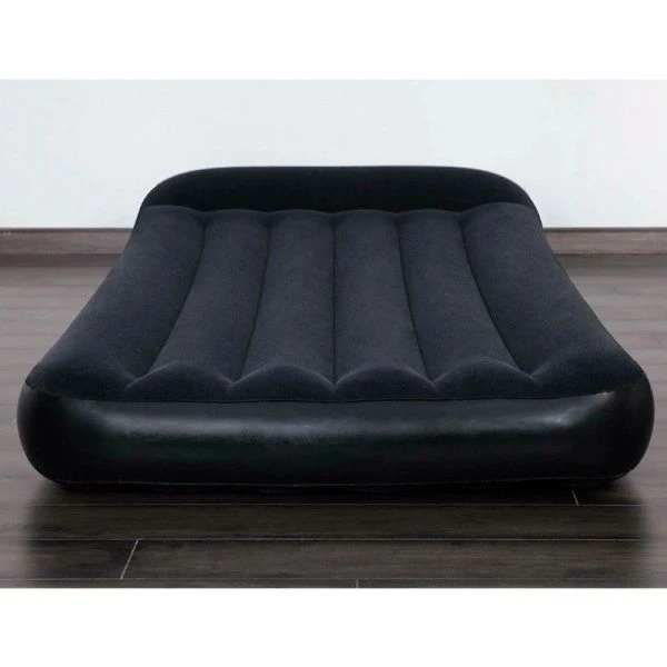 Матрас надувной одноместный флок ПВХ Twin 188*99*30см со встр.насосом, до 150кг 67556 (3/4)