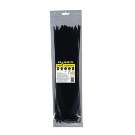 Хомут для стяжки 100шт 4,8*350мм нейлон DR.BARRETT черные (100)