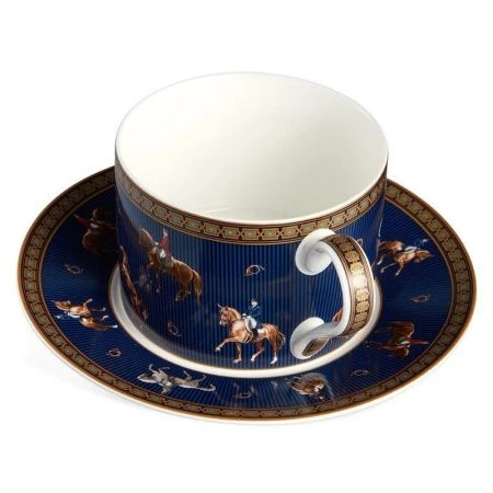 Чайный набор 2пр фарфор Horse club на 1 персону 300мл (36)