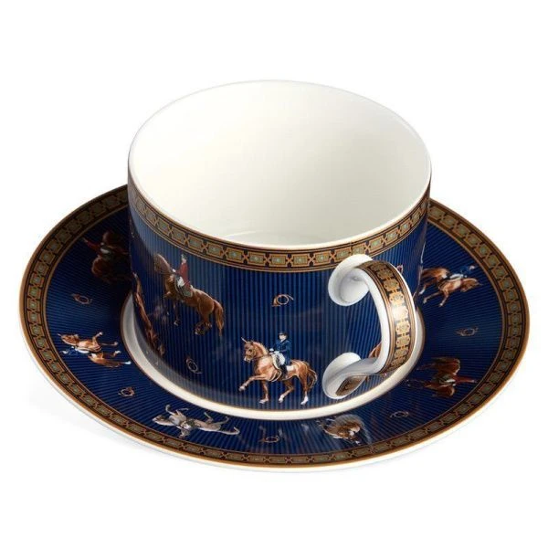 Чайный набор 2пр фарфор Horse club на 1 персону 300мл (36)