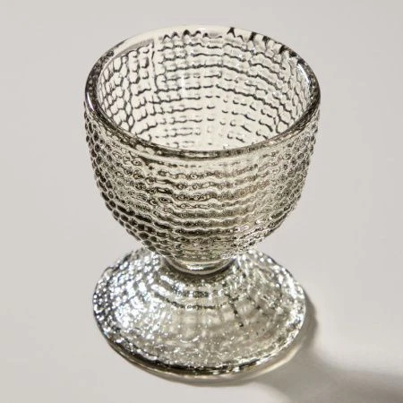 Набор подставок под яйцо 2шт 5,5*6см стекло Tempo grey (36)