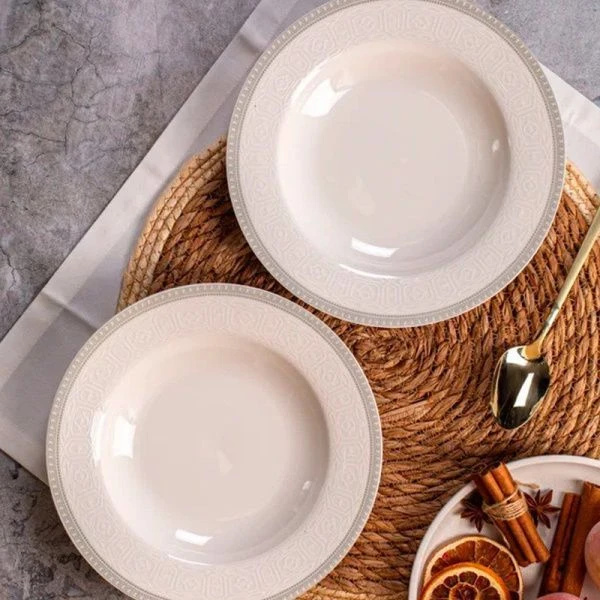 Тарелка глубокая 25см фарфор ALEKSANDRIA суповая TDP681 (6)