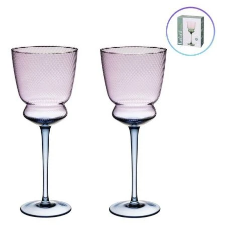 Бокалы для вина набор 2шт 380мл стекло Twist & Shine фиолетовый (10)