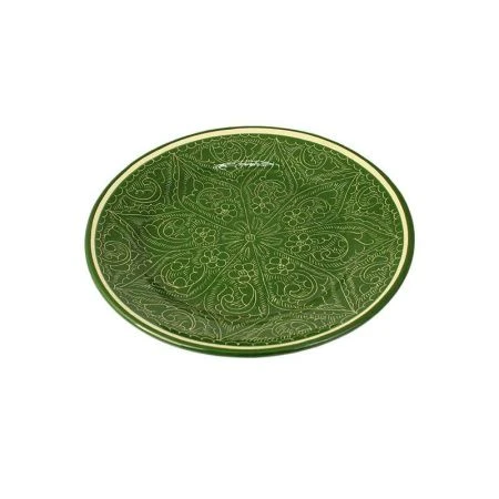 Блюдо (ляган) 26см керамика зеленый (20)
