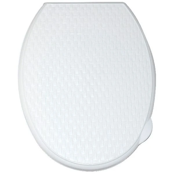 Сиденье на унитаз пластик РОТАНГ белое (10)