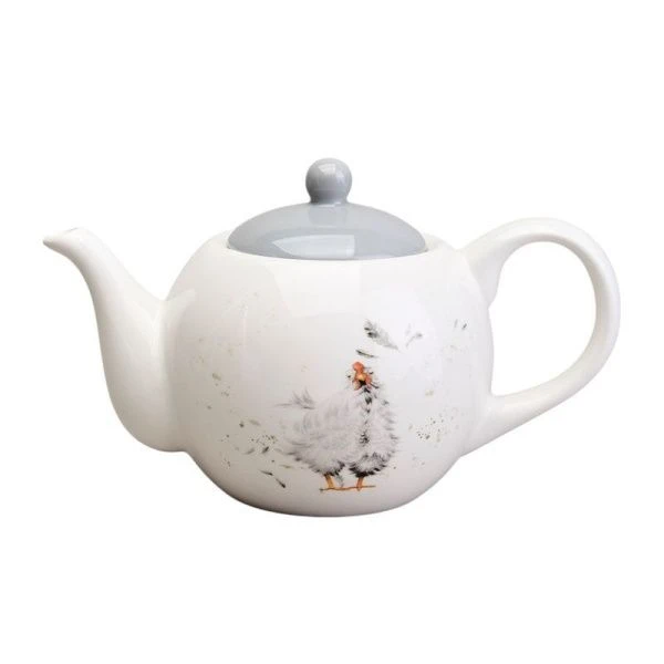 Чайник заварочный 900мл 22,5*13,5*14см керамика FUNNY HENS (12)