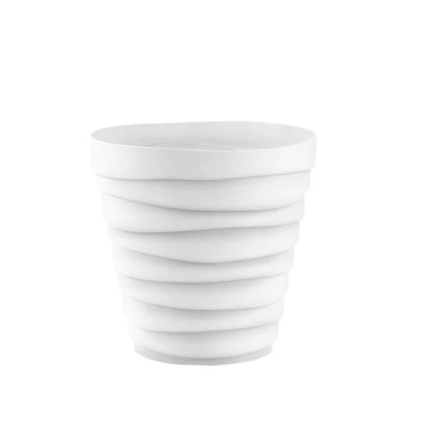 Кашпо 2,25л 16,8*18см пластик БАРХАН белый (16)