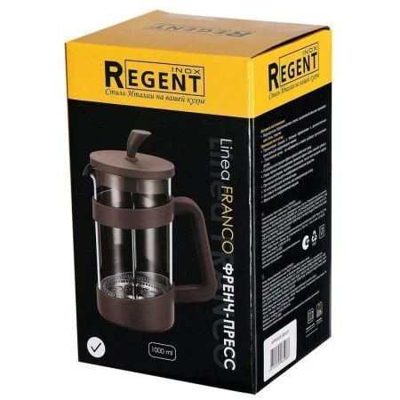 Френч-пресс 1000мл нерж.сталь/стекло Franco (12)