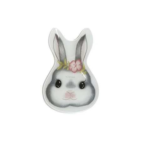 Блюдо сервировочное 21*13,5*1,8см стекло ЦВЕТОЧНЫЙ КРОЛИК 7258264