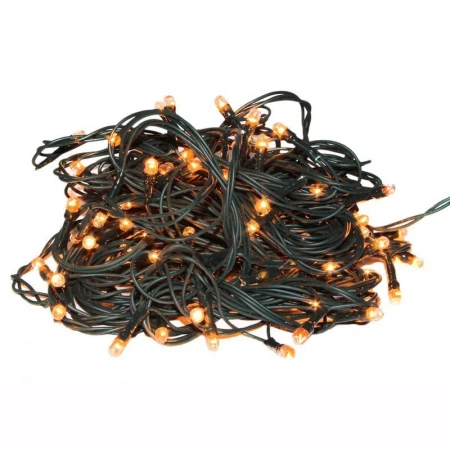 Гирлянда электрическая 9,5м (100 микроламп) (желтая) без переключателя JC-6427 (100)