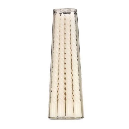 Набор свечей парафин 4шт. 25см витые белые GT1-11 (144)