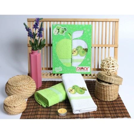 яяяНабор полотенец 2пр 50*70 махровые Pinar FRUTTE V6