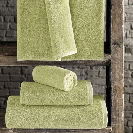 Полотенце махровое 70*140см Karna EFOR (Зеленый) 420г