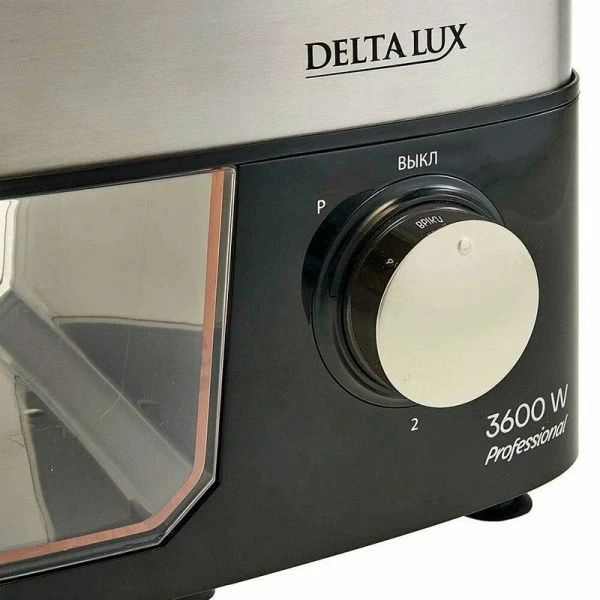Мясорубка электрическая нерж.сталь DELTA LUX DE-602M черный 3600Вт (4)