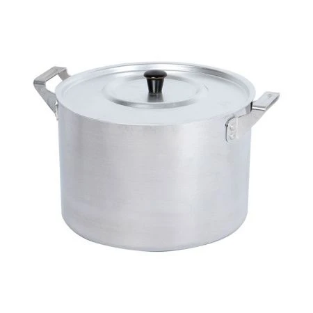 Кастрюля 15л алюминий ПОВАРСКАЯ мет.крышка (4)