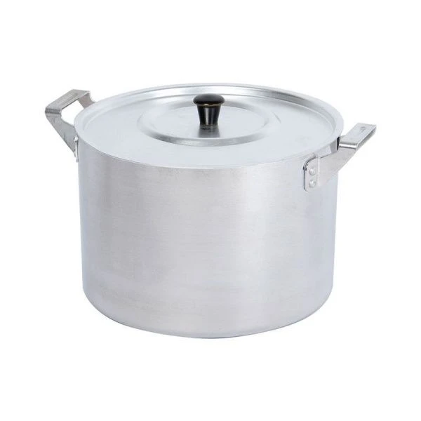 Кастрюля 15л алюминий ПОВАРСКАЯ мет.крышка (4)