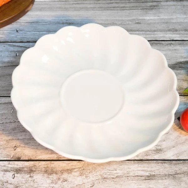 Фруктовница на ножке фарфор 20см (8)