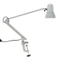 Лампа настольная шарнирная на струбцине металл серебро НАДЕЖДА