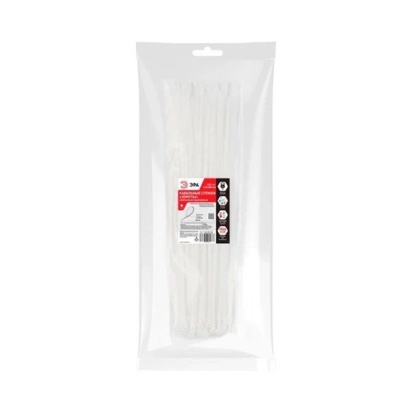 Хомут нейлон 250*4,8мм белый NO--225-158 ЭРА 100шт. (100)