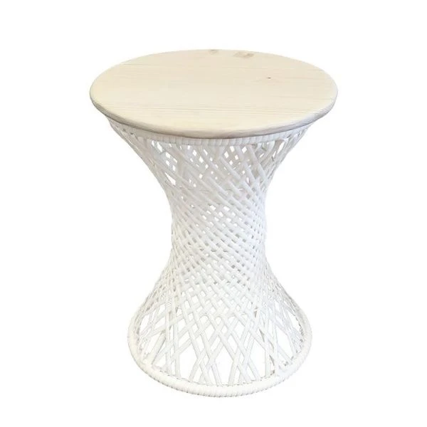 Стол Бонго макси h51см d40см металл белый