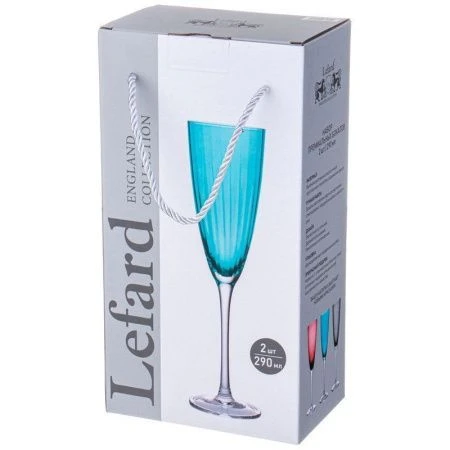 Бокалы для шампанского набор 2шт 290мл стекло Mirage изумрудный (6)