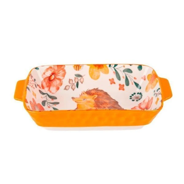 Блюдо для запекания 600мл 22*13*5см фарфор Kawaii Forest. Hedgehog (9/36)