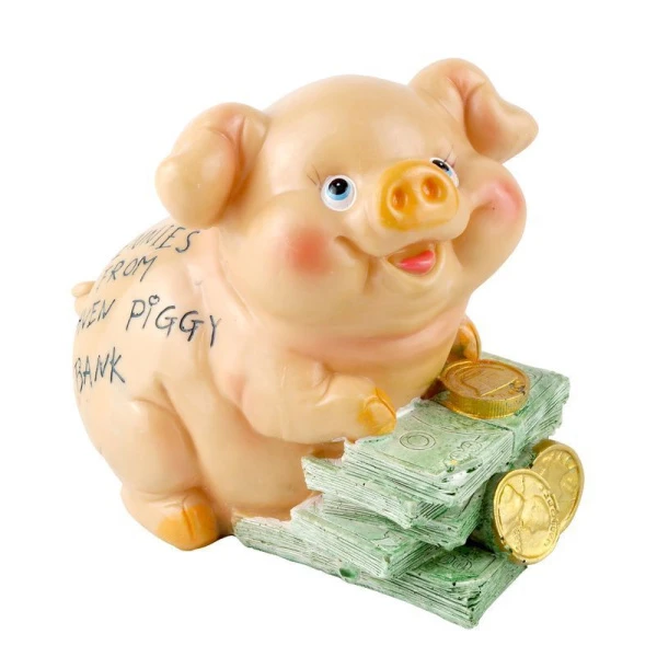 Копилка Свинья полистоун 13*13*8см 505/JC-9898 (72)