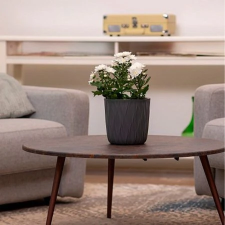 Горшок для цветов 3,6л d182 h177мм пластик Desert серый (18)