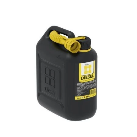 Канистра 10л полиэтилен ДИЗЕЛЬ Oktan ГСМ черный (5)