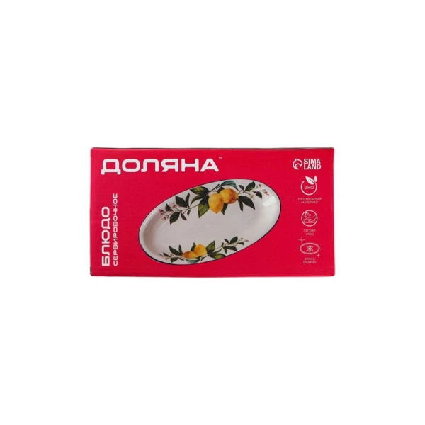 Блюдо овальное 28*14,5*3,5см керамика ЗАЙКА 4826226 (24)